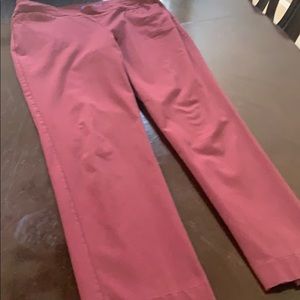 Apt 9 size 12 petite pant in burgundy 76% rayon